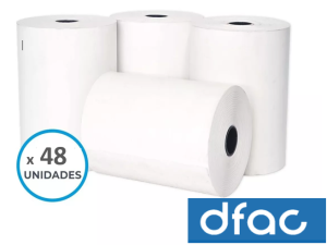ROLLO DE PAPEL CONTOMETRO TERMICO 80MMX50MM DIÁMETRO PARA IMPRESORAS MOVIL